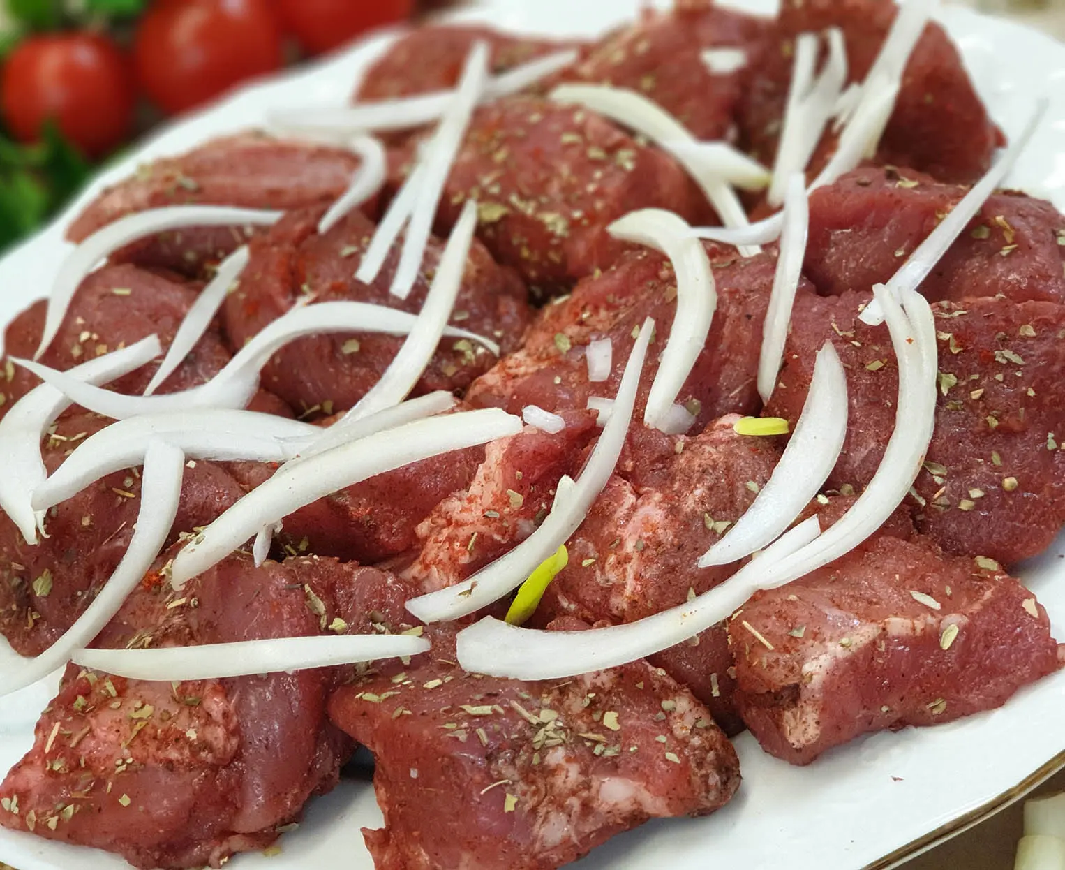 Шашлык из баранины (маринованный)