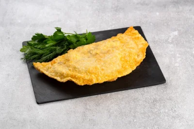 Чебурек с зеленью и сыром