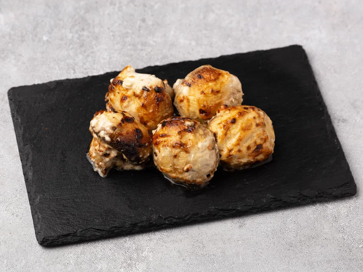 Шампиньоны на мангале