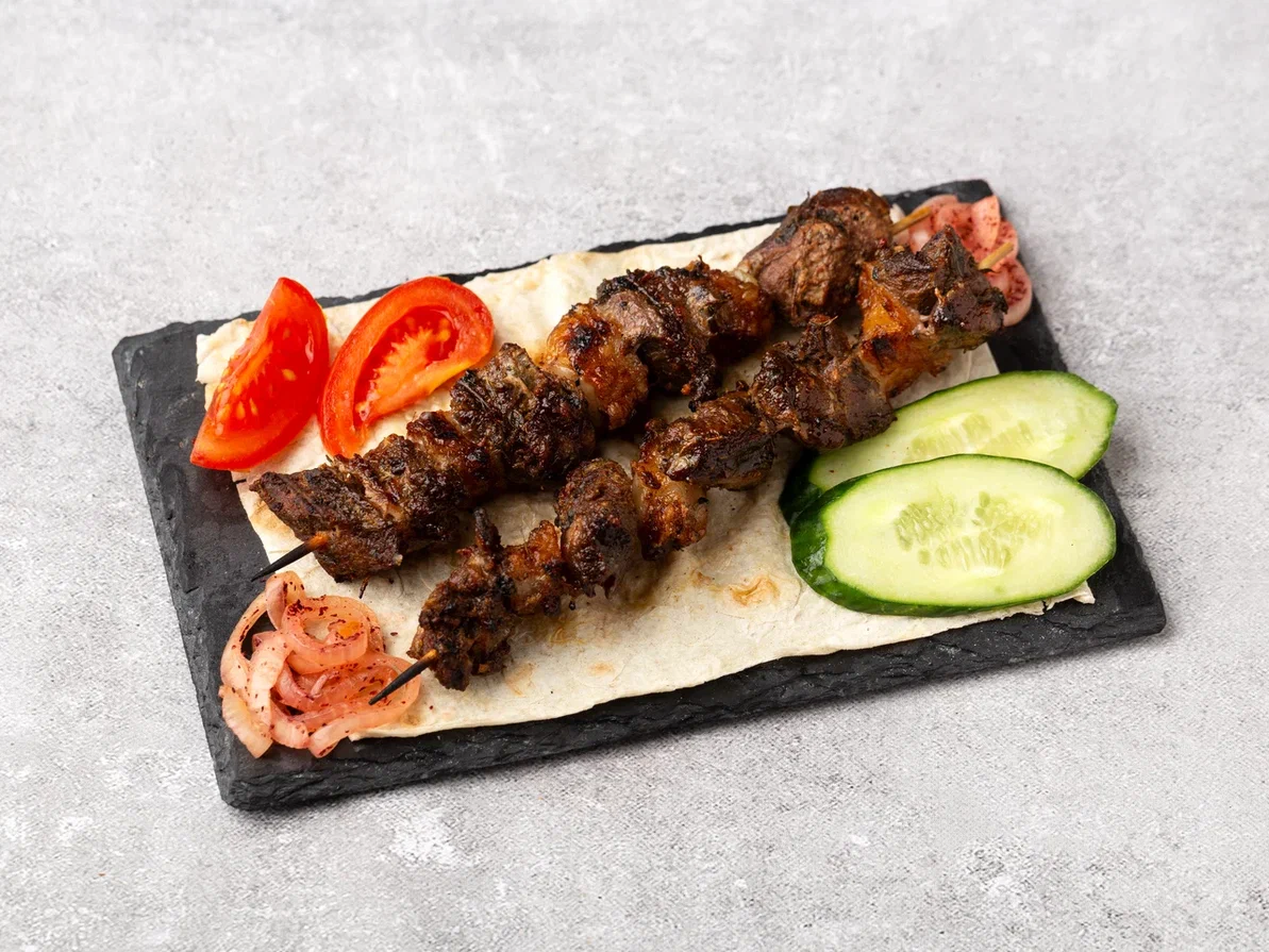 Шашлык из баранины с курдюком
